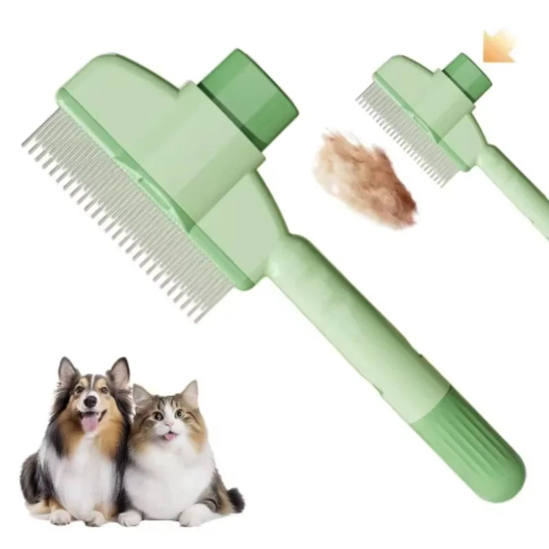 Dog Comb Pet Hair Remover One Button Dogs Brush Self-Cleaning Cat Brush Massage Combs for Dog Grooming Brushes for Pet Products