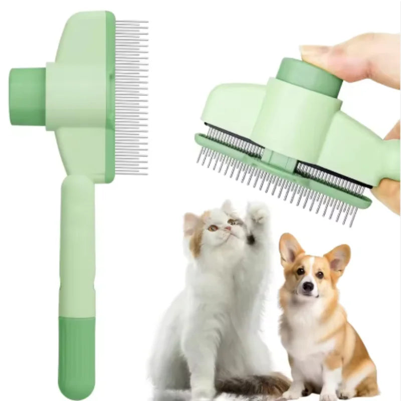 Dog Comb Pet Hair Remover One Button Dogs Brush Self-Cleaning Cat Brush Massage Combs for Dog Grooming Brushes for Pet Products
