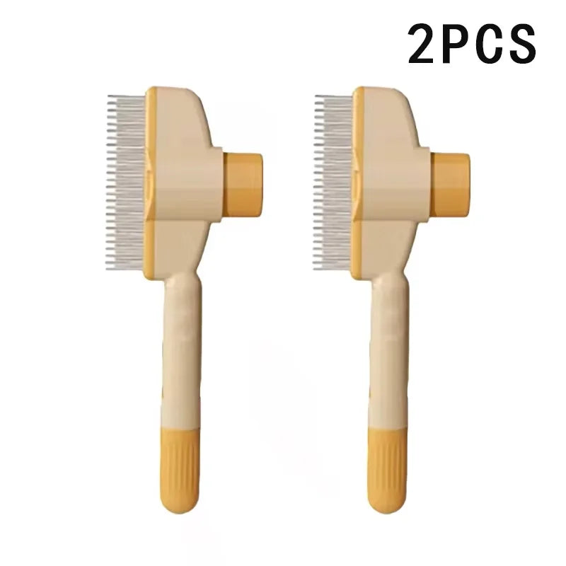 Dog Comb Pet Hair Remover One Button Dogs Brush Self-Cleaning Cat Brush Massage Combs for Dog Grooming Brushes for Pet Products