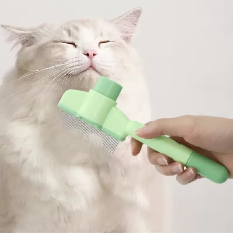 Dog Comb Pet Hair Remover One Button Dogs Brush Self-Cleaning Cat Brush Massage Combs for Dog Grooming Brushes for Pet Products